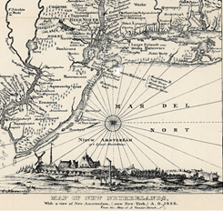 Map of New Amsterdam