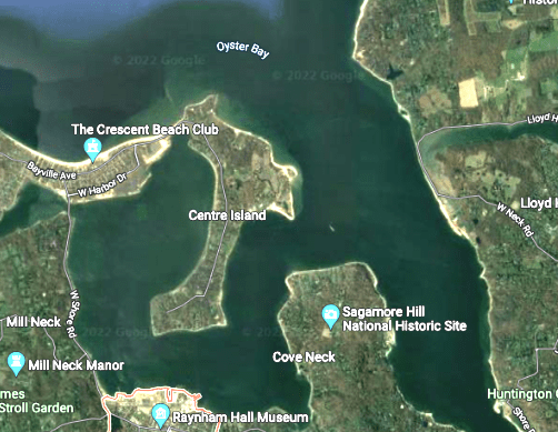 Map of Oyster Bay